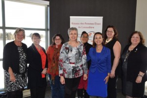 Le nouvel exécutif du RFÉL accompagné des invitées et de Mme Danielle H. Allard, préfète de la MRC de Montcalm DSC 0127 2