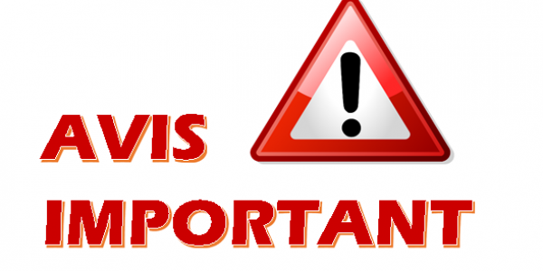 avis important