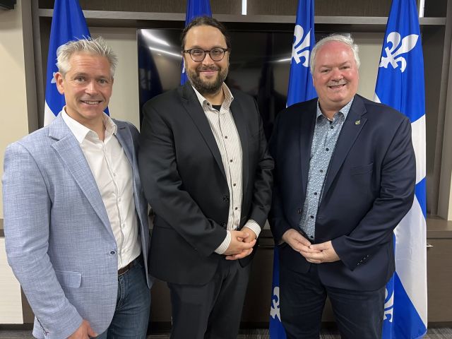 Patrick Bonin. Gabriel Ste Marie et Luc Theriault