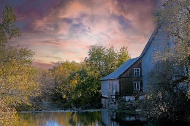 moulin bleu