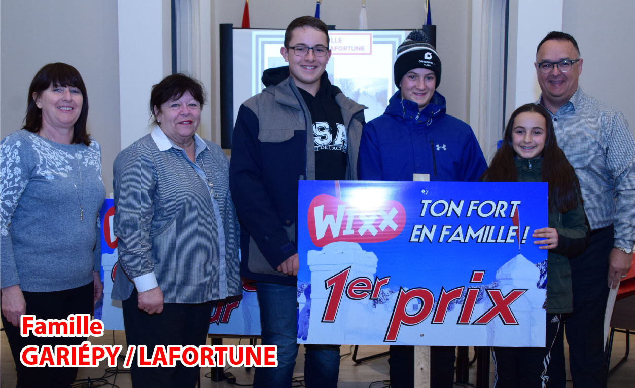 1er prix - Famille GARIÉPY / LAFORTUNE