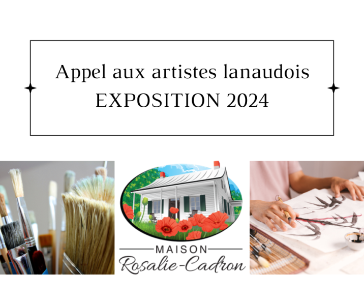 Appel aux artistes lanaudois Exposition 2024