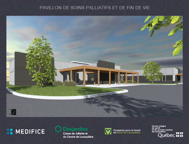 Image Pavillon de soins palliatifs 3D