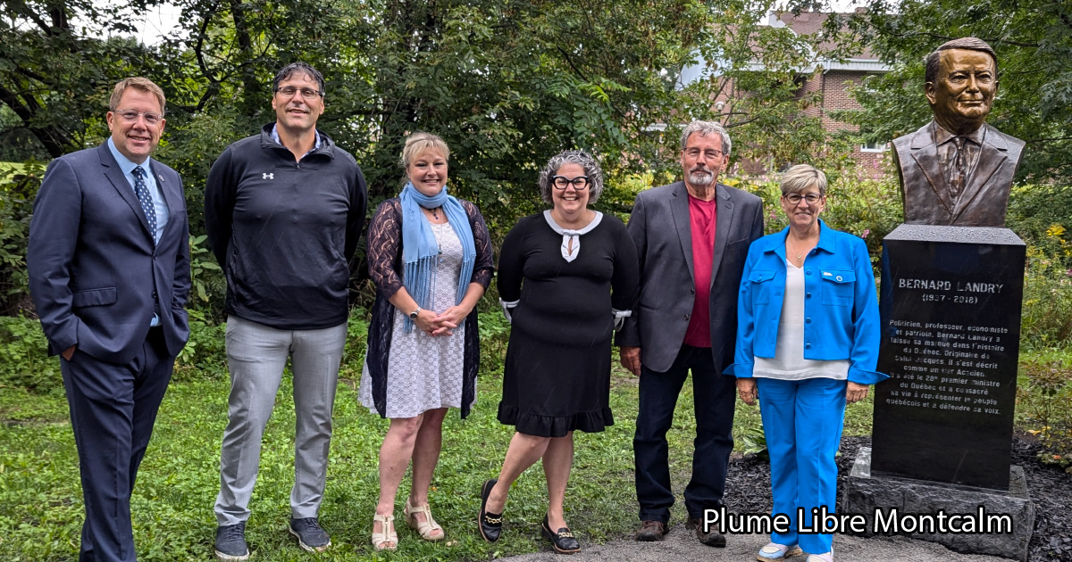 Inauguration buste de M. Bernard Landry - Parc des Cultures Saint-Jacques